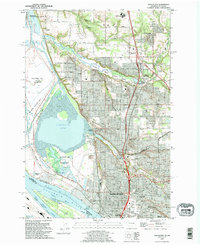 Vancouver 1990 topographic map thumbnail