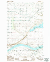 Vernita Bridge 1986 topographic map thumbnail