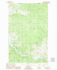 Vulcan Mountain 1988 topographic map thumbnail