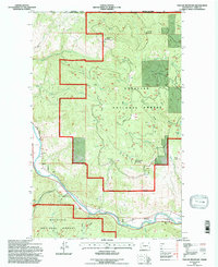 Vulcan Mountain 1992 topographic map thumbnail