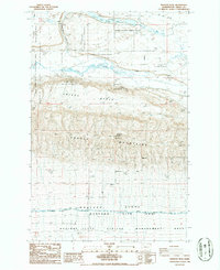 Wahatis Peak 1986 topographic map thumbnail