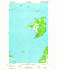 Waldron Island 1954 topographic map thumbnail