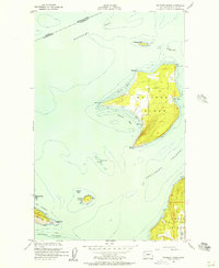 Waldron Island 1954 topographic map thumbnail