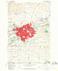 Walla Walla 1966 topographic map thumbnail