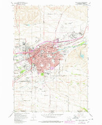 Walla Walla 1966 topographic map thumbnail