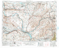 Walla Walla 1953 topographic map thumbnail
