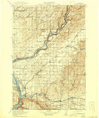 Wallula 1918 topographic map preview