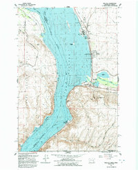Wallula 1992 topographic map thumbnail