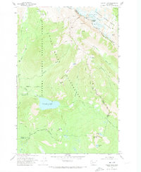 Walupt Lake 1970 topographic map thumbnail