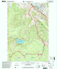 Walupt Lake 1998 topographic map thumbnail