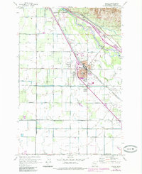 Wapato 1958 topographic map preview