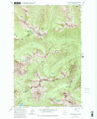 Washington Pass 1963 topographic map thumbnail