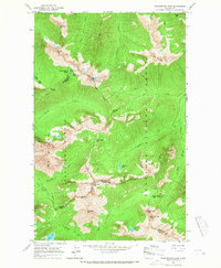 Washington Pass 1963 topographic map thumbnail