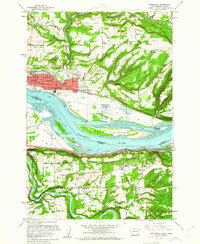 Washougal 1961 topographic map thumbnail