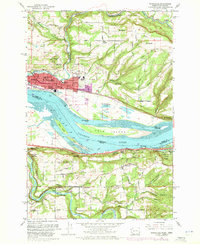 Washougal 1961 topographic map thumbnail
