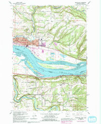 Washougal 1961 topographic map thumbnail