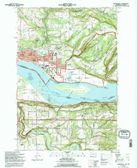 Washougal 1994 topographic map thumbnail