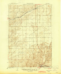 Washtucna 1925 topographic map thumbnail