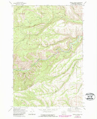 Weddle Canyon 1971 topographic map thumbnail