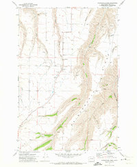 Weissenfels Ridge 1971 topographic map thumbnail