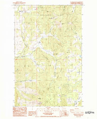 Wellington Peak 1985 topographic map thumbnail