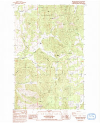 Wellington Peak 1985 topographic map thumbnail