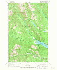 Wenatchee Lake topographic map thumbnail
