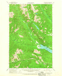Wenatchee Lake 1965 topographic map thumbnail