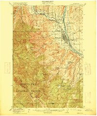 Wenatchee 1915 topographic map preview