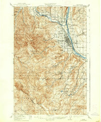 Wenatchee 1915 topographic map preview