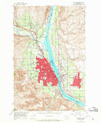 Wenatchee 1966 topographic map preview