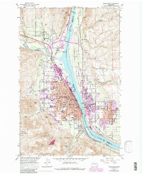 Wenatchee 1966 topographic map preview