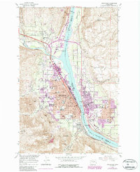 Wenatchee 1966 topographic map thumbnail