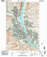 Wenatchee 2003 topographic map thumbnail