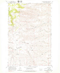 Whiskey Dick Mtn. 1966 topographic map thumbnail