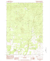 White Pine Buttes 1983 topographic map thumbnail