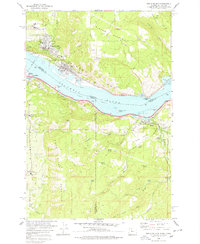 White Salmon 1978 topographic map thumbnail