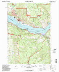 White Salmon 1994 topographic map thumbnail