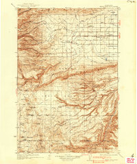 White Swan 1937 topographic map thumbnail