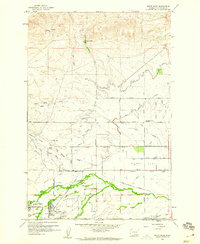 White Swan 1958 topographic map thumbnail