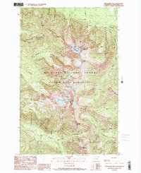 Whitehorse Mtn. 1989 topographic map thumbnail
