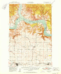 Wilbur 1950 topographic map thumbnail