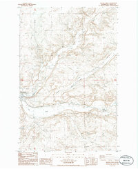 Wilson Creek 1986 topographic map thumbnail