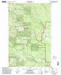 Winchester Peak 1992 topographic map thumbnail