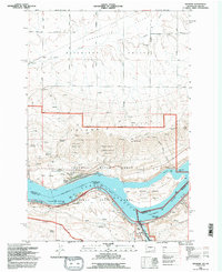 Wishram 1994 topographic map thumbnail
