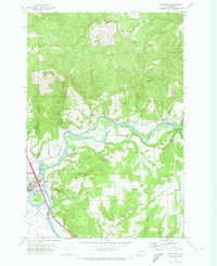 Woodland 1971 topographic map thumbnail