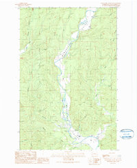 Wynoochee Valley SW 1990 topographic map thumbnail