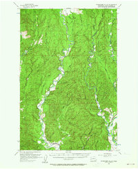 Wynoochee Valley 1955 topographic map thumbnail