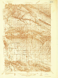 Yakima East 1936 topographic map thumbnail