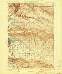 Yakima East 1941 topographic map thumbnail